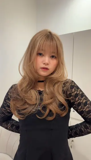 ロング MOMOHA/ 🍑レイヤーカットのヘアスタイル