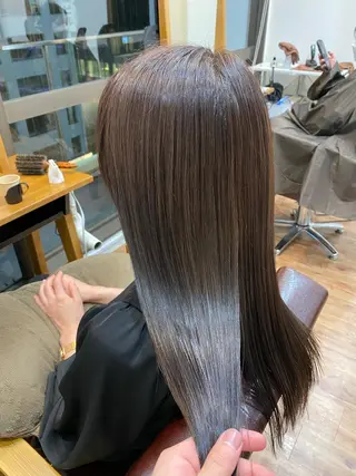 ロング カラー 髪質改善&縮毛矯正 カット/soyaのヘアスタイル