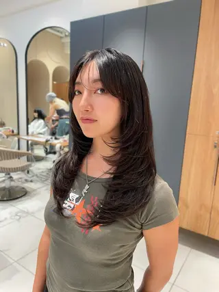 ロング 【韓国❤️海外ヘア】 AYAKAのヘアスタイル