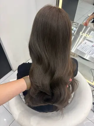 ロング カラー 新宿/韓国ヘア 中明度カラー/かやのヘアスタイル