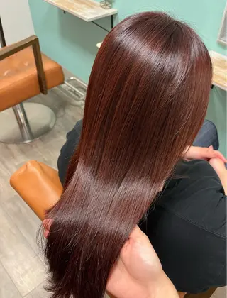 ロング 顔周りレイヤー 髪質改善 / AYUのヘアスタイル