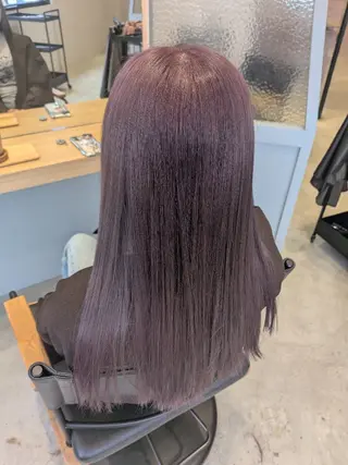 ロング カラー 古屋 美春のヘアスタイル