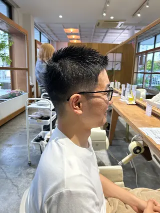 ショート メンズ 佐藤 悠生 メンズパーマ.カットのヘアスタイル