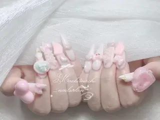 ネイル 🎀Reina🎀 長さ出し新宿のネイルデザイン