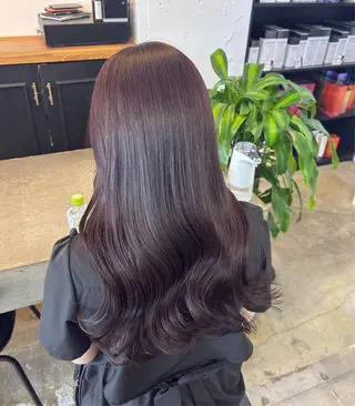 ロング カラー 🌷ラベンダーピンク 顔まわり🌷ねいろのヘアスタイル
