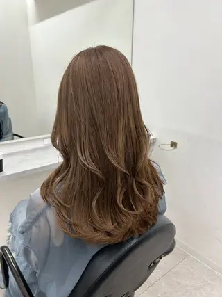 ミディアム カラー ヘアアレンジ 李奈🍒府中/ レイヤー透明感カラーのヘアスタイル