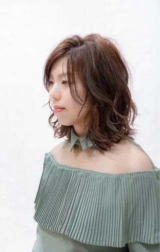 ミディアム 美容室 ドルチェのヘアスタイル