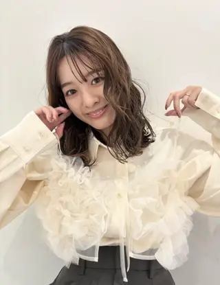 ミディアム Riko/カット モデル 募集中のヘアスタイル