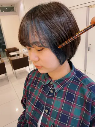 ショート 🦩クリーミーカラー アレンジ ナツキ🦩のヘアスタイル