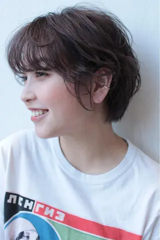 ショート レイヤー🍒ショート 🤎店長anju🪽のヘアスタイル