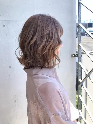 ミディアム カラー ☕️ベージュカラー 内藤光哉☕️のヘアスタイル