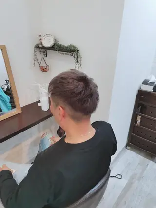 メンズ ツヤ髪ケアカラー✨ 中谷良成のヘアスタイル
