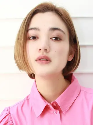 ショート カラー ヘアアレンジ 🫧美髪矯正/ 髪質改善/藤平健太のヘアスタイル