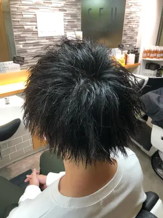 ショート パーマ メンズ rilune matsuoのヘアスタイル