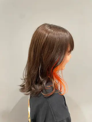 カラー 柏木 彩夏のヘアスタイル