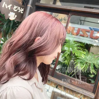 ロング カラー ヘアアレンジ Hikari /京都駅美容室のヘアスタイル