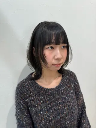 ミディアム カラー 髪質改善×艶カラー 🌼Haru🌼のヘアスタイル