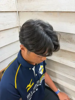 ミディアム パーマ メンズ GAKU 【メンズ特化】のヘアスタイル