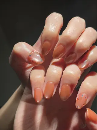 ネイル Rika🌼 シンプル•マグネットのネイルデザイン