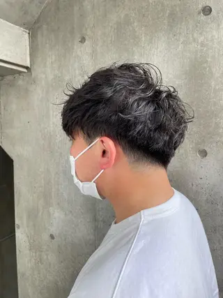 パーマ メンズ もりたみかこ 美容師お休み中のヘアスタイル