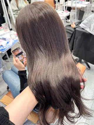 ロング カラー ヘアアレンジ ブリーチなしカラー /新百合ヶ丘/安形翔のヘアスタイル