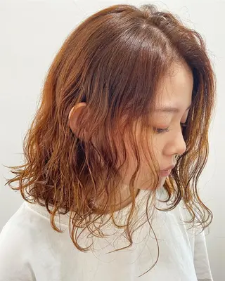 ミディアム カラー パーマ fulam/ WATANABEのヘアスタイル
