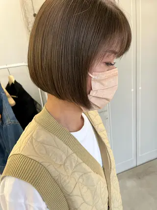 ショート カラー 難波/白髪ぼかし/ KAORIのヘアスタイル