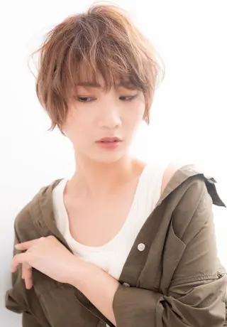 ショート 中西 優典のヘアスタイル
