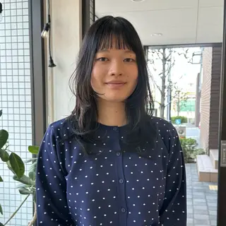 セミロング 橋本叶夢/ お洒落hairのヘアスタイル