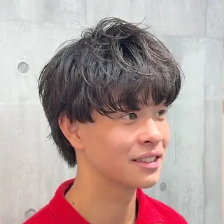 ショート パーマ ヘアアレンジ メンズ MENIN メンズ サロン 望月 涼太のヘアスタイル