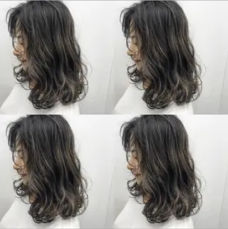 セミロング カラー レイヤー×艶髪特化 マネージャー安藤光司のヘアスタイル