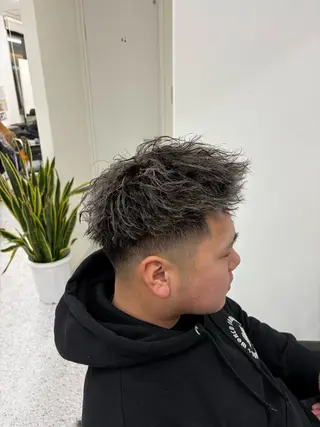 カラー パーマ メンズ 笹江 瑞穂のヘアスタイル