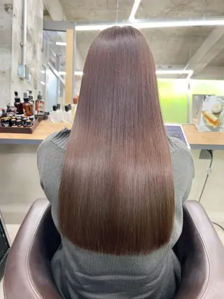 ロング カラー ヘアアレンジ パーマ 【ヘアケア特化型】 newi天王寺のヘアスタイル