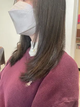 セミロング カラー 小顔/似合わせカット 杉山莉菜のヘアスタイル