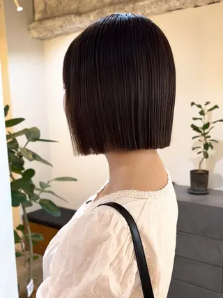 ショート 愛花/久屋大通/ 切りっぱなしボブのヘアスタイル