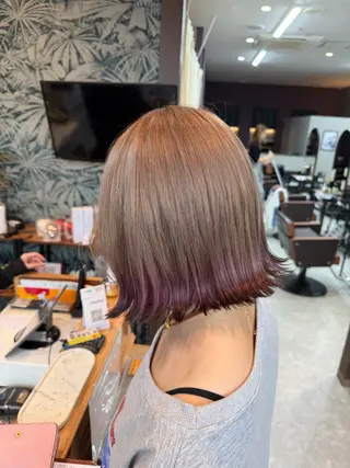 ミディアム カラー 吉田 剛のヘアスタイル