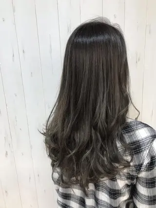ロング カラー パーマ ヘアアレンジ キッズ ネイル マツエク・マツパ M字・前髪割れ 改善メンズ特化/栢沼のヘアスタイル