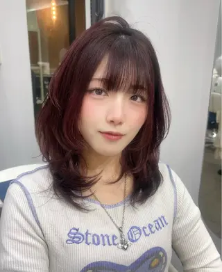 ミディアム SHUKA🎀カラ ー/錦糸町/韓国風のヘアスタイル