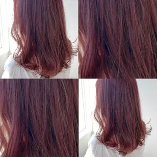 セミロング カラー パーマ ヘアアレンジ ネイル マツエク・マツパ 韓国風ベージュ🤎 赤みなし🌿横浜🤎のヘアスタイル