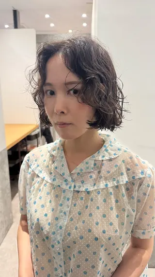 ショート パーマ センスをお届けします 大谷将生infpのヘアスタイル