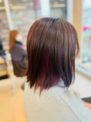 ミディアム 伊熊 梨紗のヘアスタイル