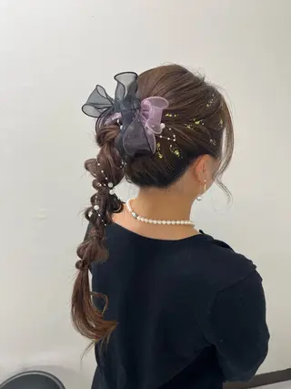 ヘアアレンジ ヘアセットサロン ココのヘアスタイル