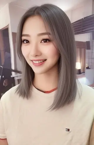 カラー ミディアム 足利市・原宿・表参道 シニストラのヘアスタイル