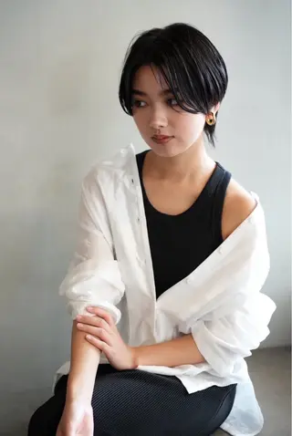 ショート カラー 加賀 千聖 /soigneのヘアスタイル