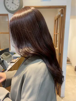 セミロング よしなり ななみのヘアスタイル