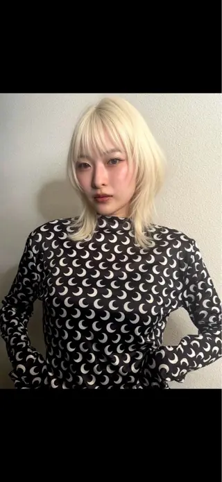 ミディアム 🩵レイヤー/ショー ト/🫧harukaのヘアスタイル