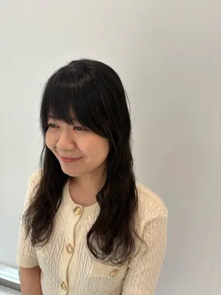 ロング パーマ moi Blanc/ Aoyagiのヘアスタイル