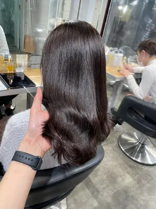 セミロング カラー ベージュカラー💖 やすひろのヘアスタイル