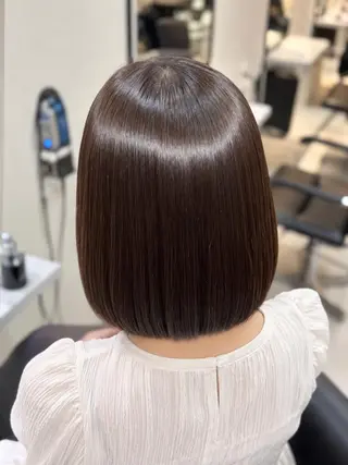 カラー パーマ セミロング 艶カラー/うねり/癖 毛/髪質改善💎井口のヘアスタイル