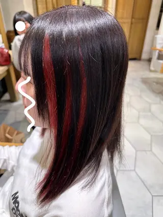 カラー 長谷川 幸帆のヘアスタイル